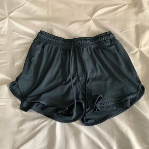 blue soft athletic shorts
